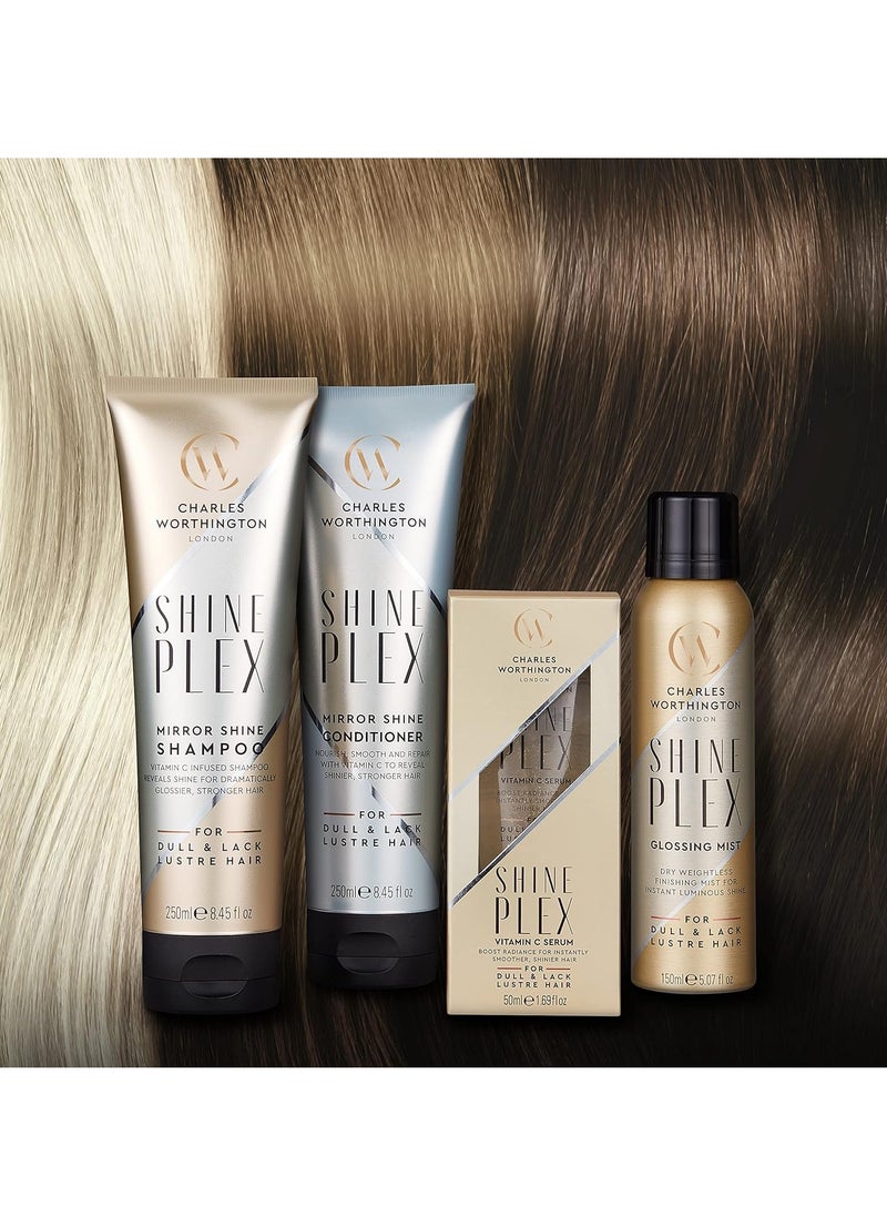CHARLES WORTHINGTON Shine Plex Mirror Shine Conditioner for Dull Hair Nourishing Conditioner for Frizzy Hair Salon Conditioner to Boost Shine 250 ml  - Image 3