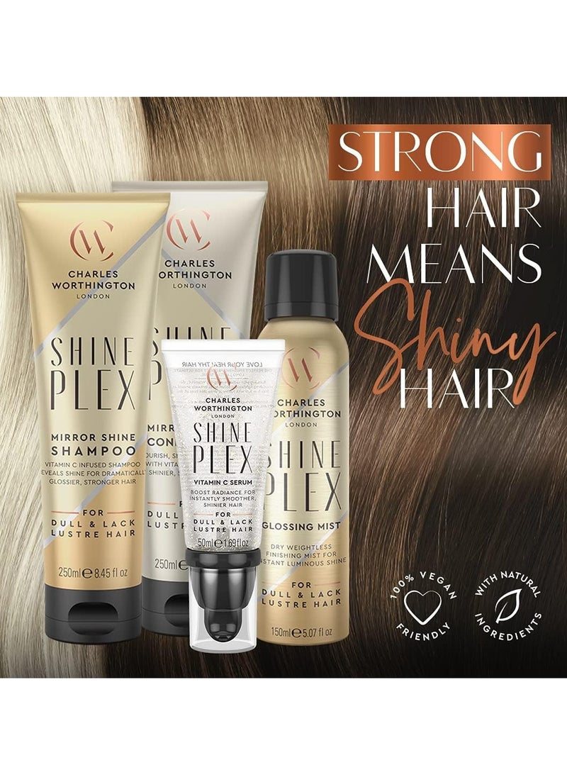 CHARLES WORTHINGTON Shine Plex Mirror Shine Conditioner for Dull Hair Nourishing Conditioner for Frizzy Hair Salon Conditioner to Boost Shine 250 ml  - Image 5