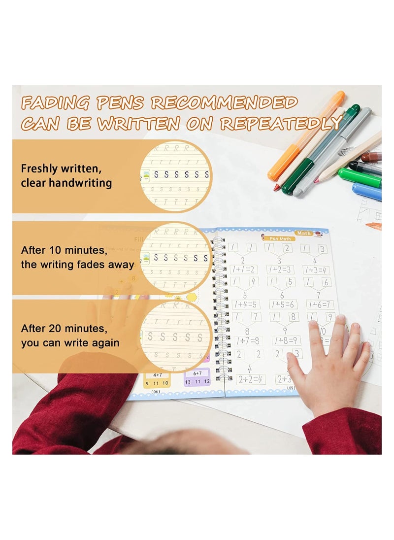 Magical Handwriting Copybook for Kids,Magic Calligraphy That Can Be Reused,Early Education Magic Practice Book for Age 3-8