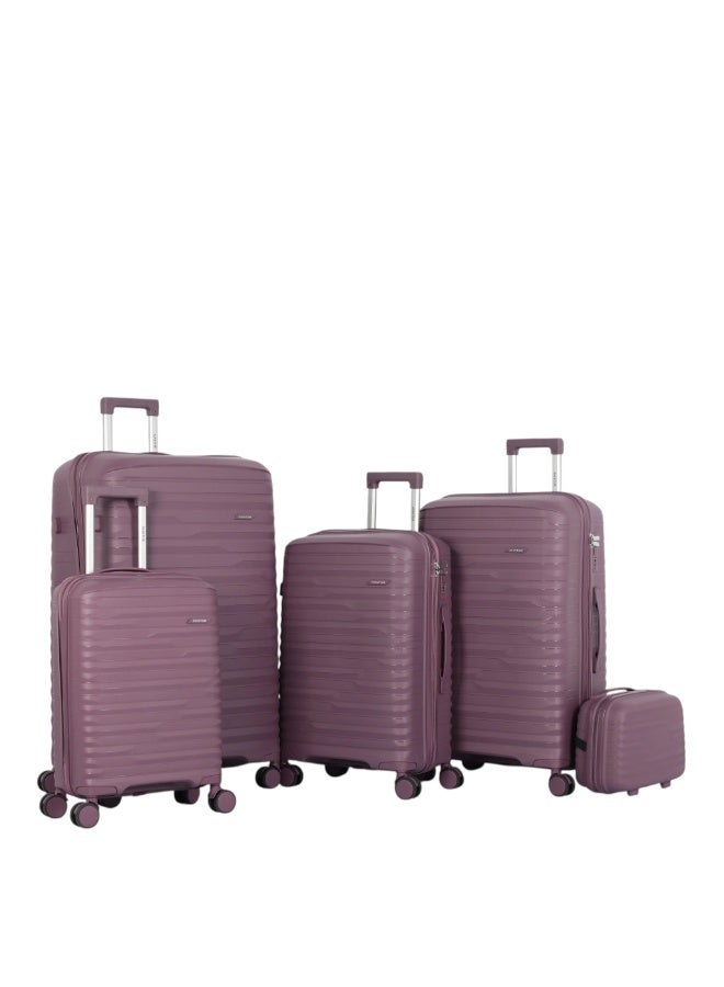 أفياتور طقم حقائب سفر فاخر ومتكامل – 5 قطع من AVIATOR مصنوع من البولي بروبلين المقاوم للكسر متانة عالية – تصميم عصري – أداء مثالي في كل رحلة - Image 1