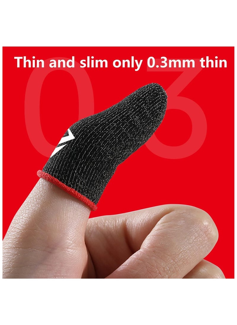 Digipace - 5 Pairs Mobile Game Controller Finger Sleeve Sets, Anti-Sweat Breathable, Full Touch Screen Joysticks Finger - Image 1