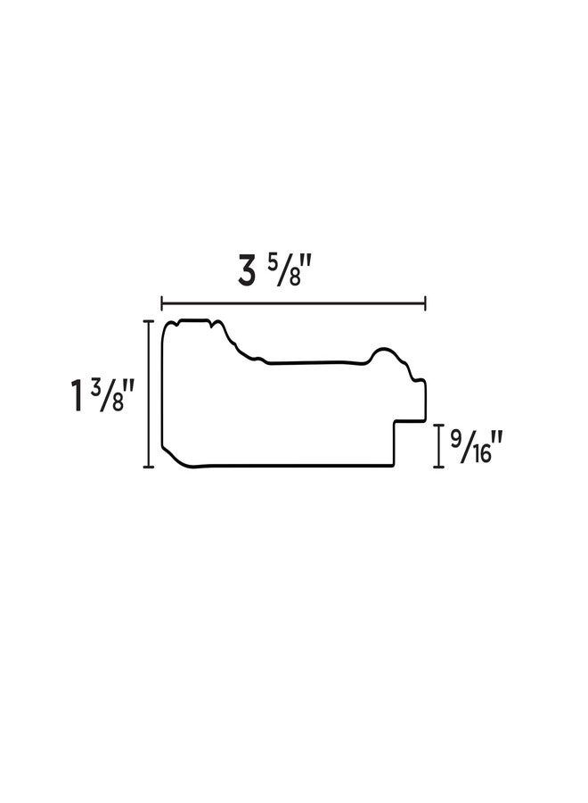 Creative Mark Museum Plein Aire Ornate Picture Frame - 5x7, Antique Black w/Gold Oil Painting Frames | Hand Leafed High-End Antique Style Frames | Open Back Frames with No Glass or Backing - Image 5