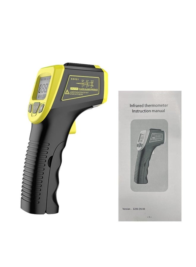 -50~600°C LCD Industrial Electronic Thermometer Infrared Thermometer Digital NonContact Laser Temperature Meter Gun Laser Point Pyrometer