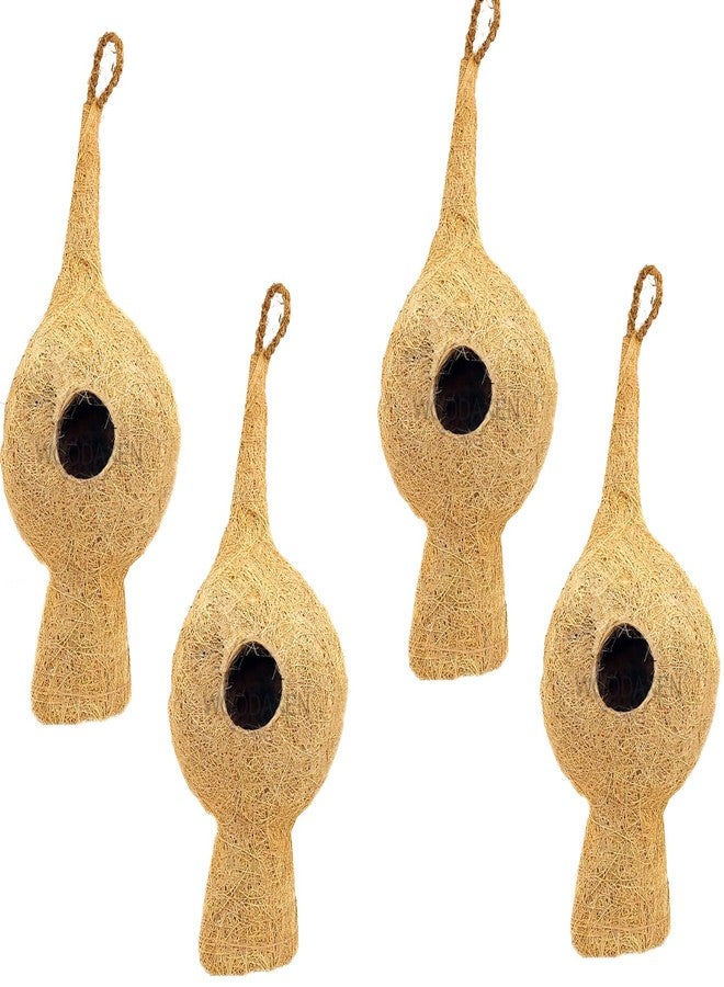LIVEONCE DUKAN Bird NEST USE with Hanging Hooks U CAN Place Anywhere Pack of 4 Bird House - Image 1