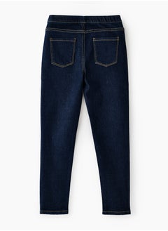 Jelliene Jelliene Girls Basic Denim Jeggings, Soft and Comfortable Cotton-Blend Denim Jeggings for Girls, Perfect for Everyday Wear  - Image 2