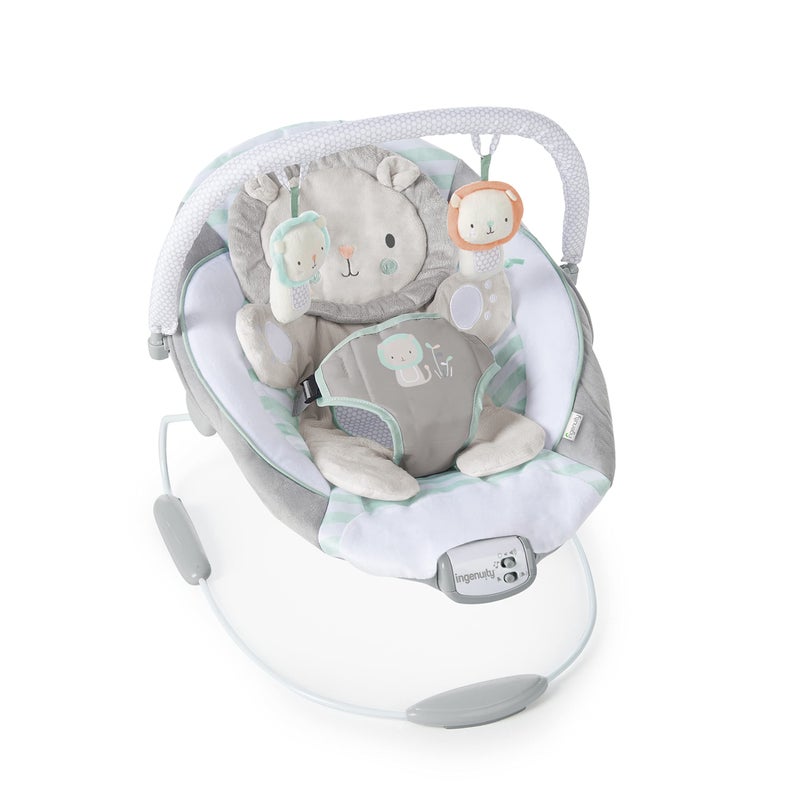 Ingenuity Baby Bouncer Seat with Vibration and Music - Landry The Lion - Image 1