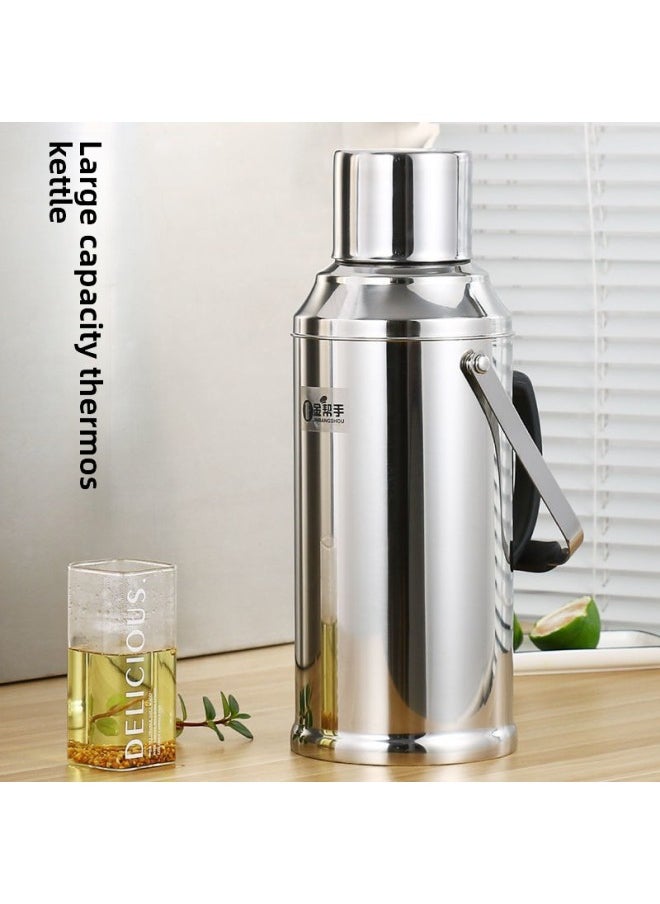 Generic - Thermos Stainless Steel Thermos Shell Warm Open Insulation Glass Liner Dormitory Home Large Capacity Full Reduction Coupon-Color:3.3l Duckbill Stainless Steel Shell + Double-layer Inner Tank-Capacity:Default - Image 1