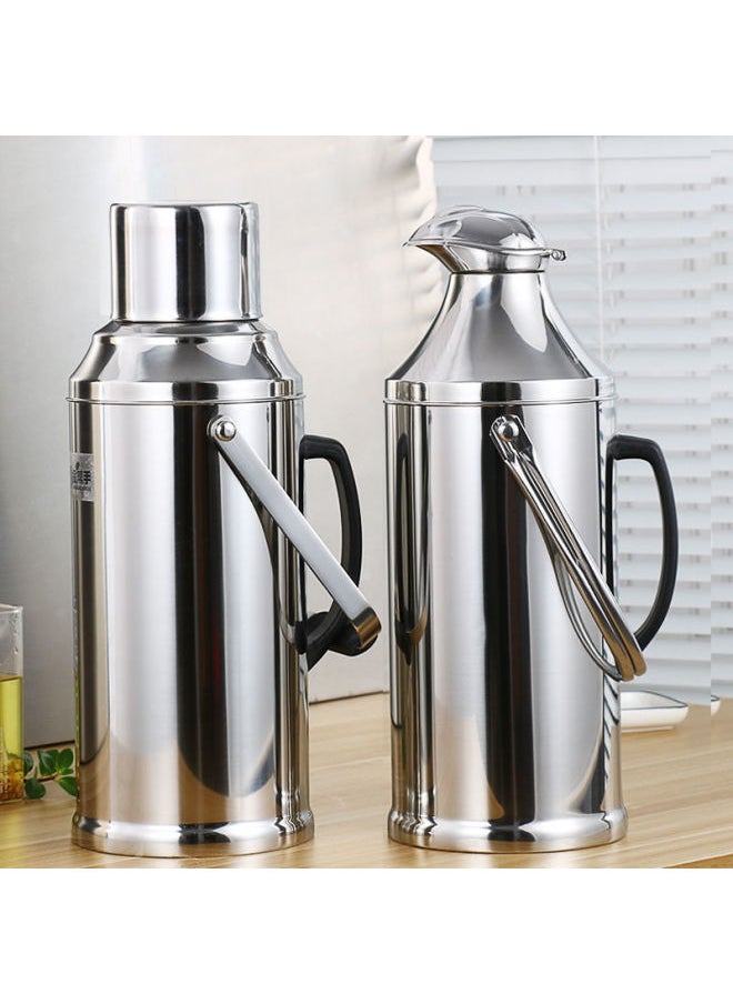 Generic - Thermos Stainless Steel Thermos Shell Warm Open Insulation Glass Liner Dormitory Home Large Capacity Full Reduction Coupon-Color:3.3l Duckbill Stainless Steel Shell + Double-layer Inner Tank-Capacity:Default - Image 1