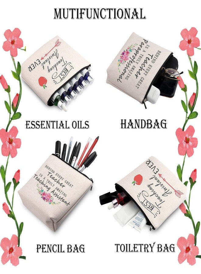 هدية لمساعد التدريس WCGXKO، حقيبة مستحضرات تجميل بسحاب، هدية تقدير (مساعد تدريس رائع) - Image 4