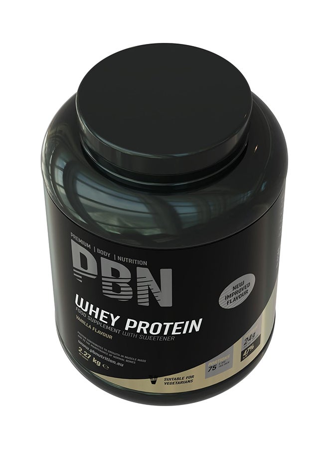 Premium Body Nutrition Whey Protein 2.27kg Vanilla Jar - Image 2