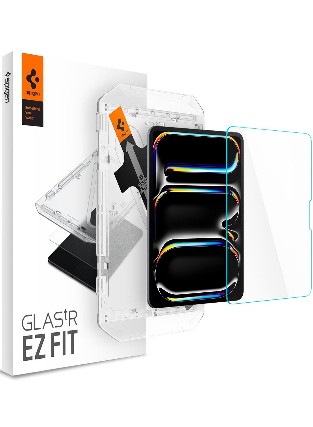 Spigen GLASTR EZ Fit for iPad PRO 11 inch M4 (2024) Screen Protector Premium Tempered Glass with Auto Align Technology - Case Friendly