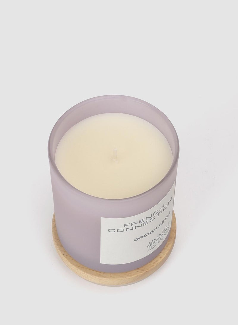 French Connection Pastel Range Orchid Petal Candle -Medium - Image 2