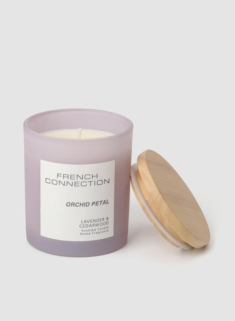 French Connection Pastel Range Orchid Petal Candle -Medium - Image 1