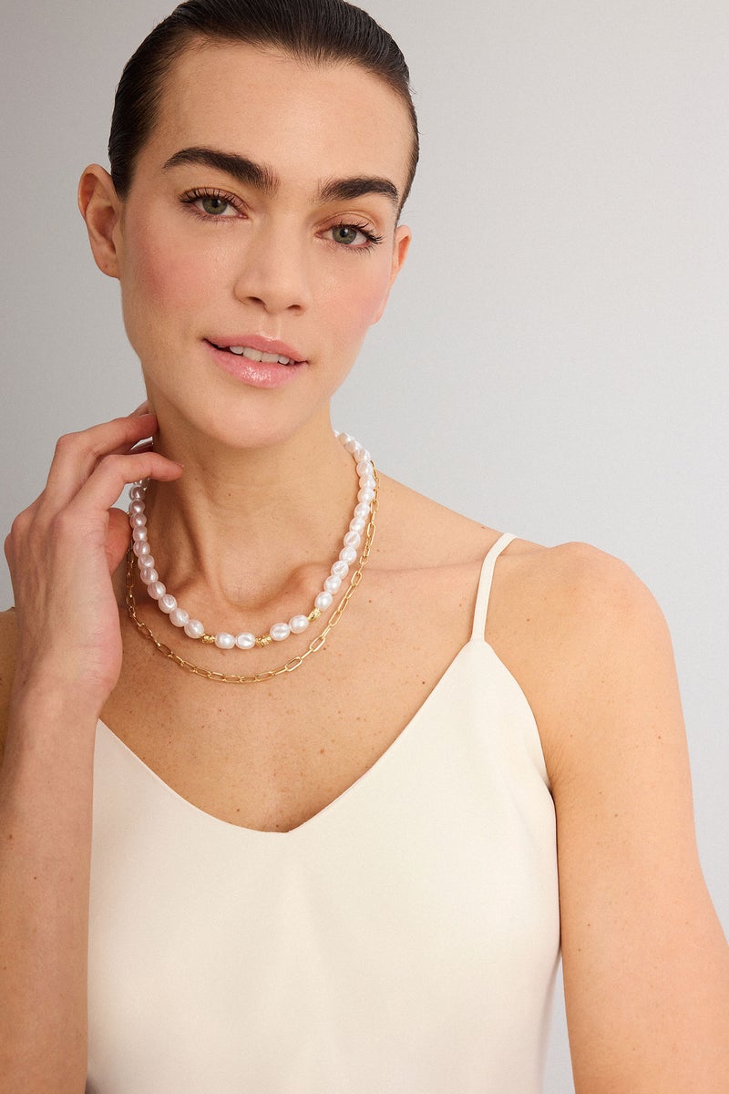 DeFacto Gold Woman Woman 2 Piece Necklace Set Casual - Image 1