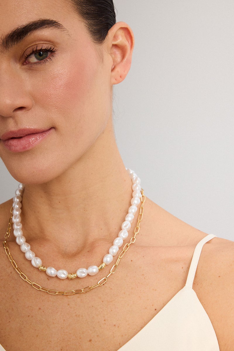 DeFacto Gold Woman Woman 2 Piece Necklace Set Casual - Image 2