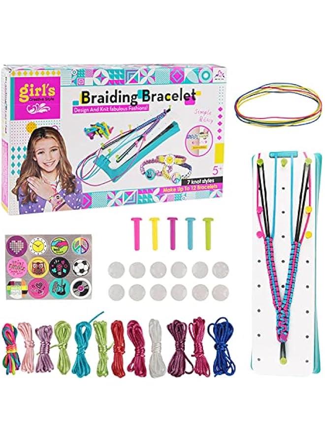 BWSJ Friendship Bracelet Making Kit, Educational DIY Friendship Bracelet Toy Bracelet Making Set for Girls - Image 1