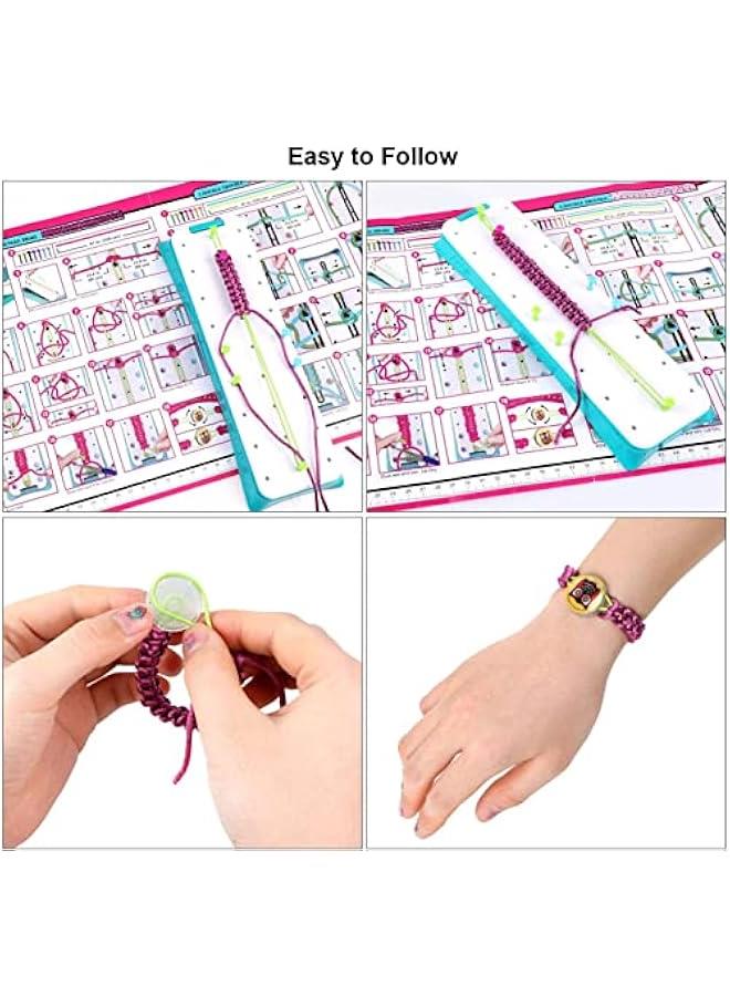 BWSJ Friendship Bracelet Making Kit, Educational DIY Friendship Bracelet Toy Bracelet Making Set for Girls - Image 4