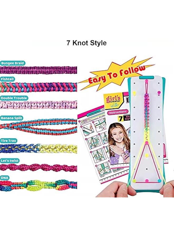 BWSJ Friendship Bracelet Making Kit, Educational DIY Friendship Bracelet Toy Bracelet Making Set for Girls - Image 5
