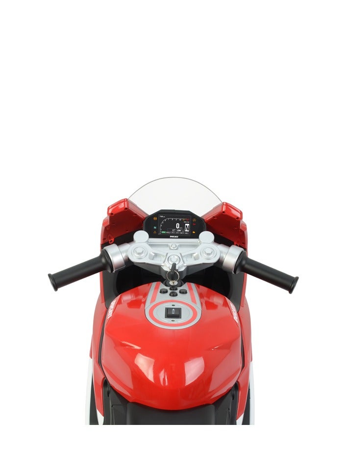 Ducati Kids Electric Rideon Sport Bike-12V - Red - Image 3