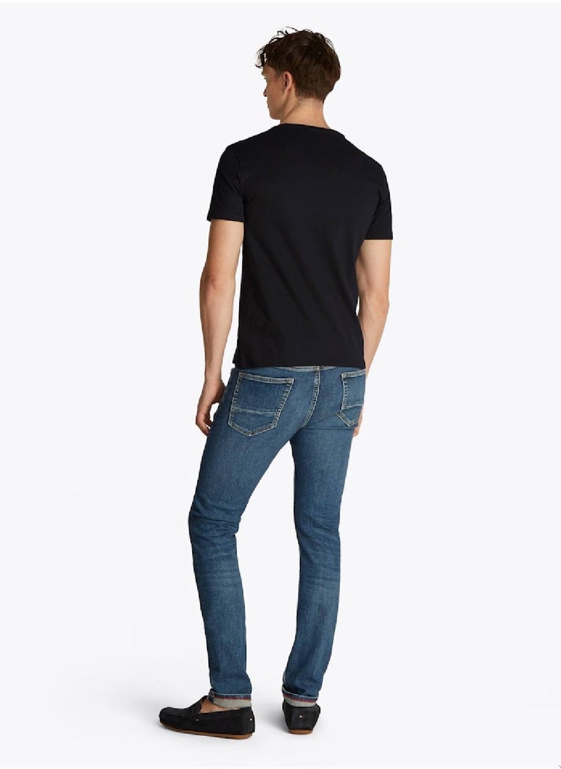 TOMMY HILFIGER Men's 3-Pack Signature Embroidery T-Shirts - Cotton, Black  - Image 4