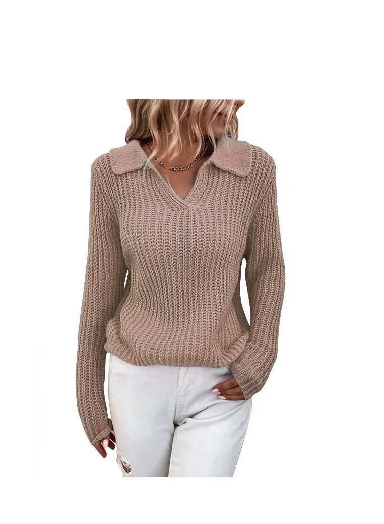 Loquat Women's Autumn/Winter V-neck Casual Fashion Sweater 