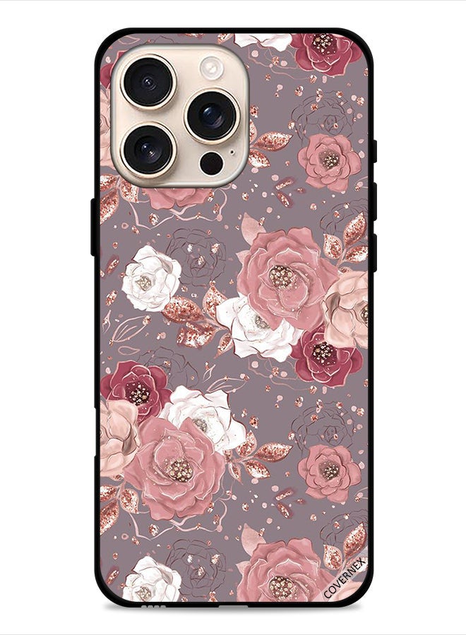 Covernex Apple iPhone 16 Pro Max Protective Case Cover Floral Wallpaper - Image 1