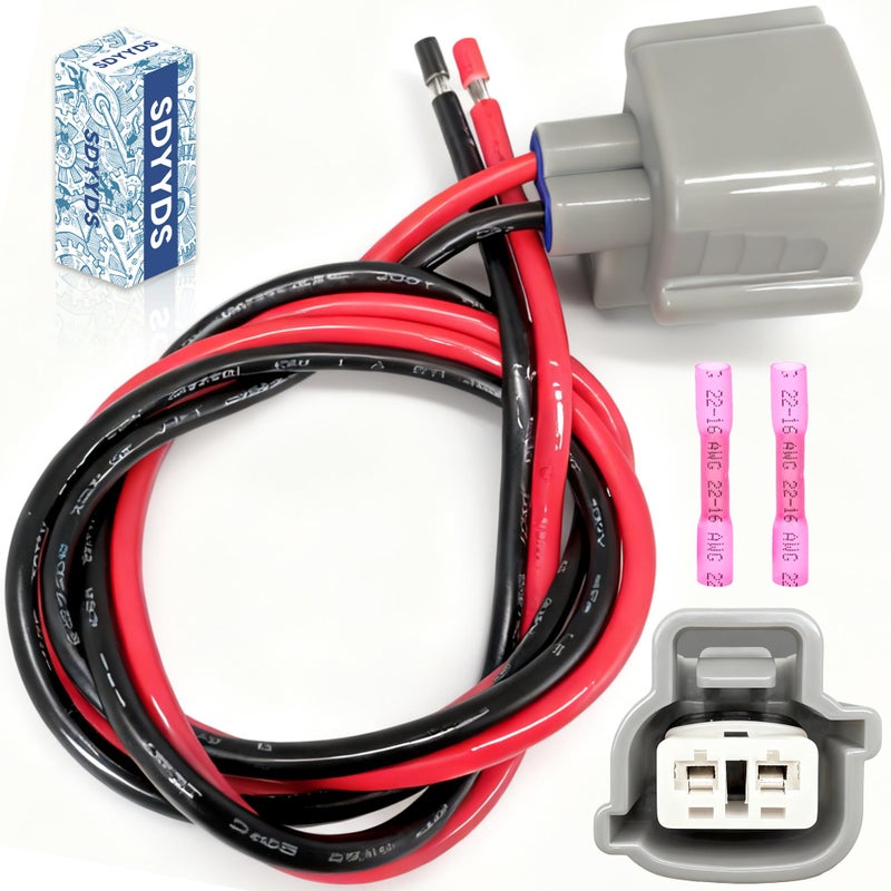 SDYYDS 88988161 Windshield Washer Pump Connector Wiring Harness Compatible with Mazda 3 5 6 CX5 Honda AccordCivicCRV Toyota PriusCamryCorollaRAV4 Lexus More Replaces S130389046646 - Image 3