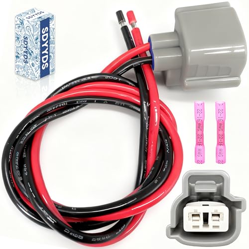 SDYYDS 88988161 Windshield Washer Pump Connector Wiring Harness Compatible with Mazda 3 5 6 CX5 Honda AccordCivicCRV Toyota PriusCamryCorollaRAV4 Lexus More Replaces S130389046646 - Image 1