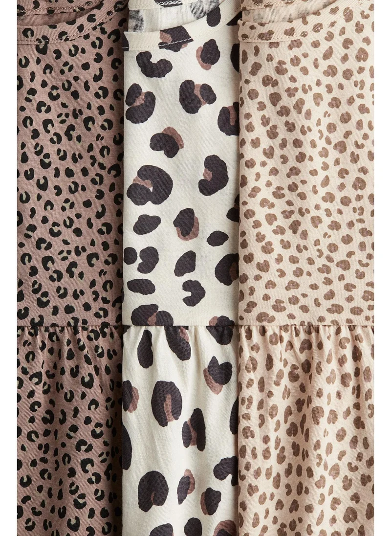 H&M 3-pack printed cotton dresses