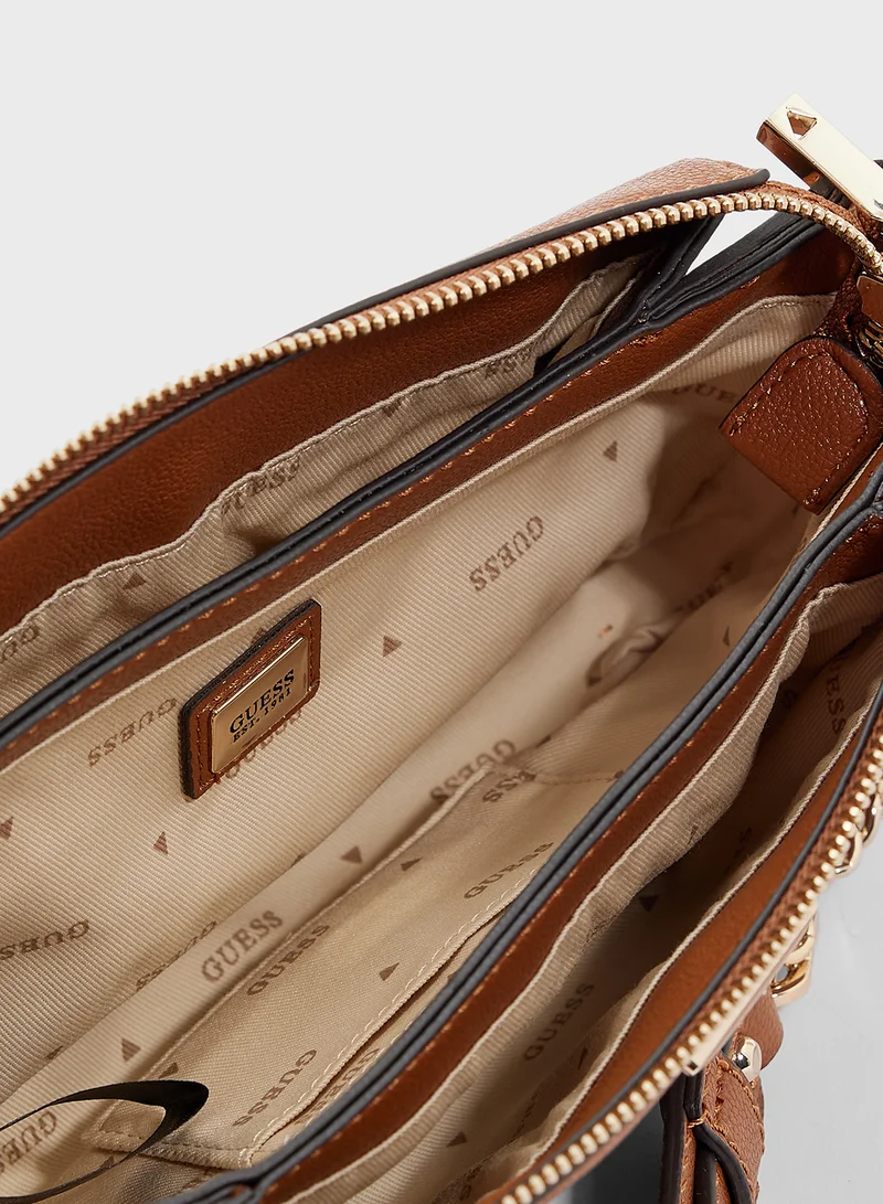 GUESS Logo Detail Fedora Crossbody
