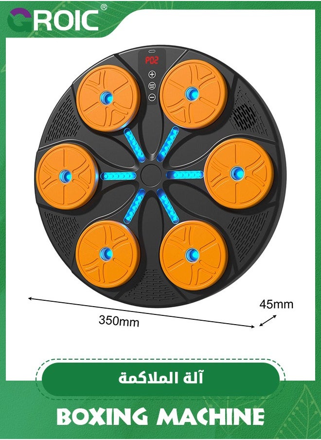 GROIC - Music Boxing Machine,Home Wall Mount Music Boxer, Smart Bluetooth Music Boxing Machine with Gloves,Home Workout Fitness Trainer, Boxing Wall Target,Indoor Gym Boxing Equipment - Image 1