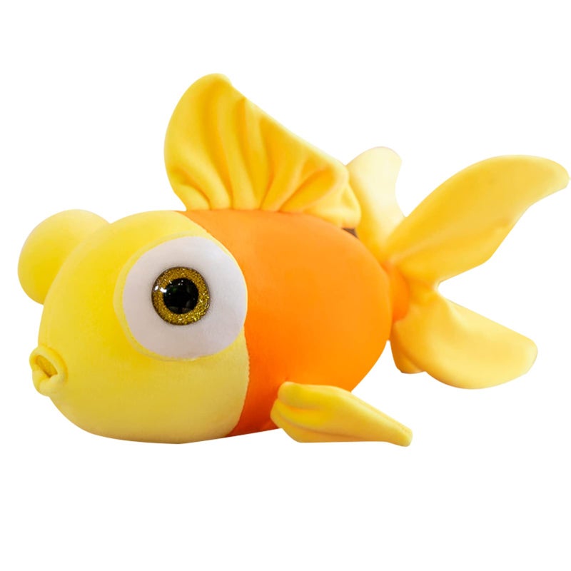 CHELEI2019 13.8"" Goldfish Stuffed Animal Soft Cute Fish Plush Pillow Toy Gift for Kids Yellow - Image 1