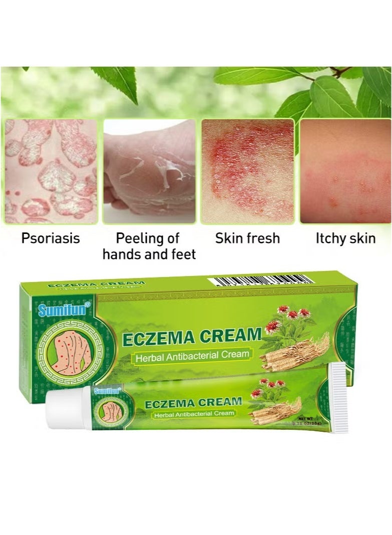 سوميفون كريم علاج الصدفية والأكزيما مضاد للبكتيريا ومضاد للحكة والتهاب الجلد مرهم عشبي مضاد للحكة لصقة طبية - Image 3