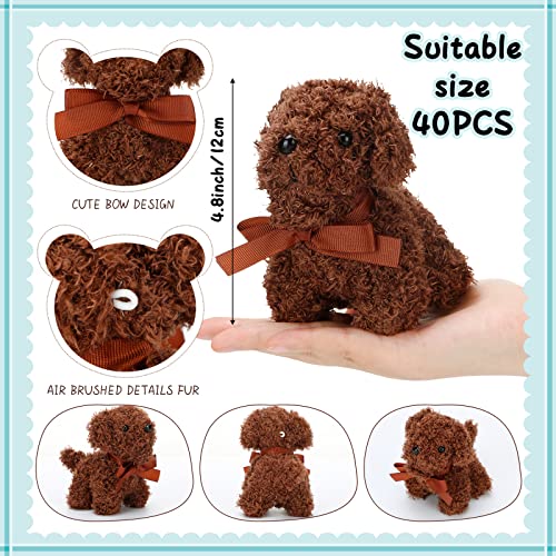 Liliful 40 Pcs 5 Inches Valentines Mini Plush Dogs Small Stuffed Dog Bulk Plush Toy Adopt a Dog Party Favors Stuffed Animal Puppy for Gift Bag Fillers Back to School Party Favor Gift Carnival Prize - Image 5
