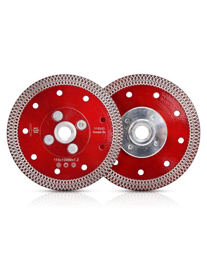 Casaverde 4.5 Inch Diamond Porcelain Saw Blades Tiles Blades with Arbor 5/8”-11 Flange for Porcelain Tile Granite Marbles (F-SX-4.5) - Image 1