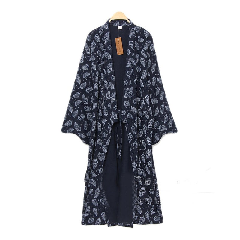 thefancypumpkin FANCY PUMPKIN Men's Yukata Robes Kimono Khan Steamed Pyjamas #07 Robe, Multicoloured, Large - Image 4