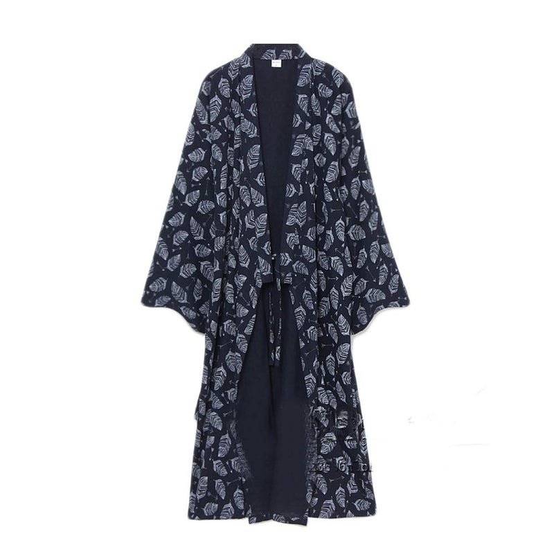 thefancypumpkin FANCY PUMPKIN Men's Yukata Robes Kimono Khan Steamed Pyjamas #07 Robe, Multicoloured, Large - Image 1