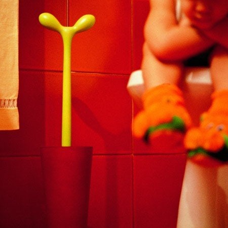 Alessi Merdolino Toilet Brush Aleesi ASG04 AZ Merdolino Toilet Brush, Light Blue - Image 3