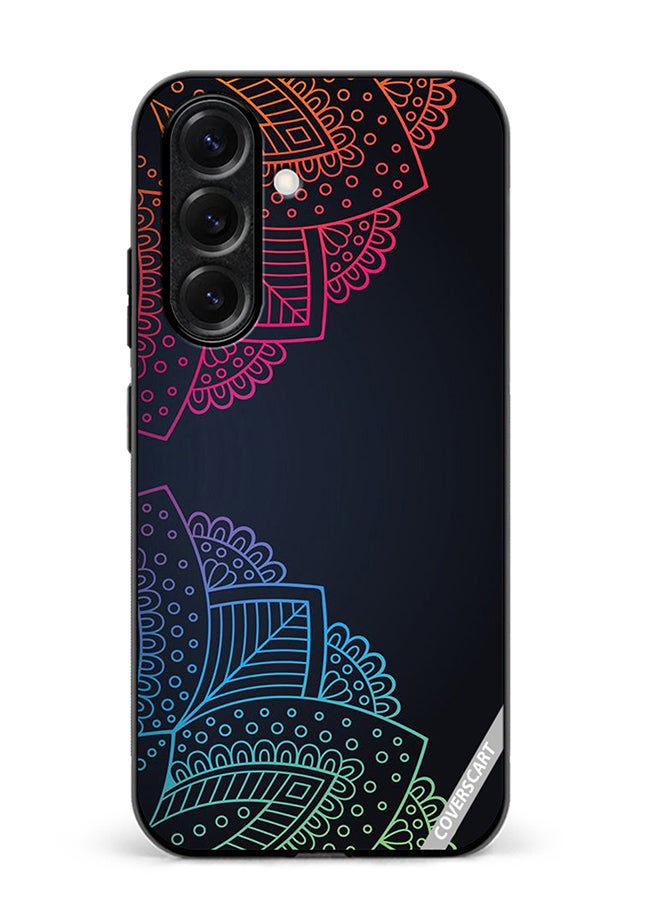 VR CREATIVE Protective Case Cover For Samsung Galaxy S25 Mandala Design Multicolour