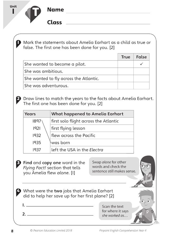 null - Pinpoint English Comprehension Year 4: Photocopiable Targeted Practice - Image 1
