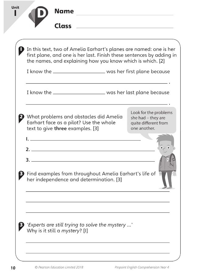 null - Pinpoint English Comprehension Year 4: Photocopiable Targeted Practice - Image 1