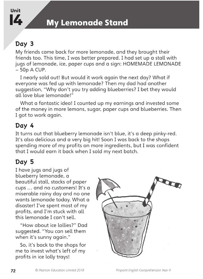 null - Pinpoint English Comprehension Year 4: Photocopiable Targeted Practice - Image 1
