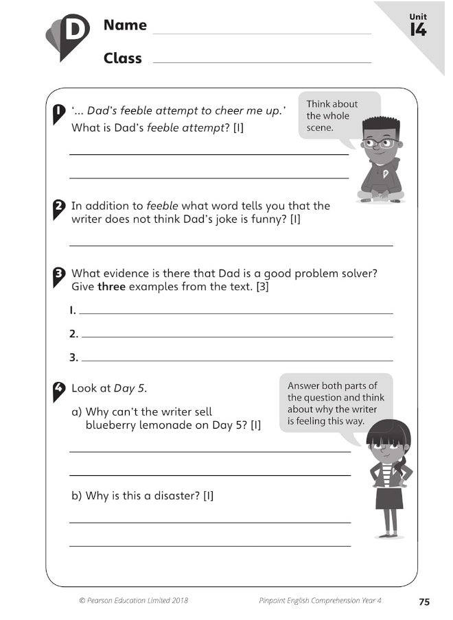 null - Pinpoint English Comprehension Year 4: Photocopiable Targeted Practice - Image 1