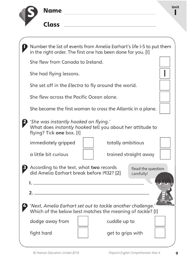 null - Pinpoint English Comprehension Year 4: Photocopiable Targeted Practice - Image 1