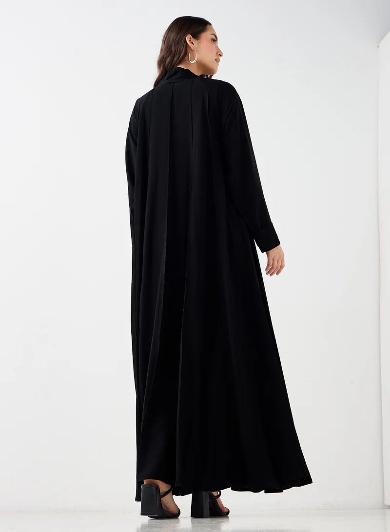 Hadiyath Al Madinah Classic Flowy Style Abaya - HM