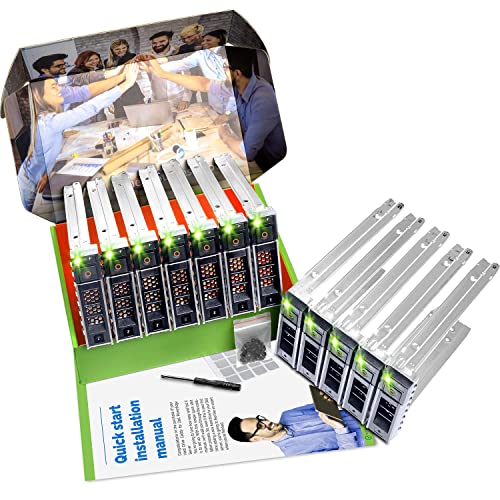 WORKDONE 12-Pack - 3.5" Hard Drive Caddy - Compatible for Dell PowerEdge Selected 14-15th Gen. Servers - with Detailed Setup Manual - Front Sticker Labels - Screwdriver - Strong Tray Screws - Image 5