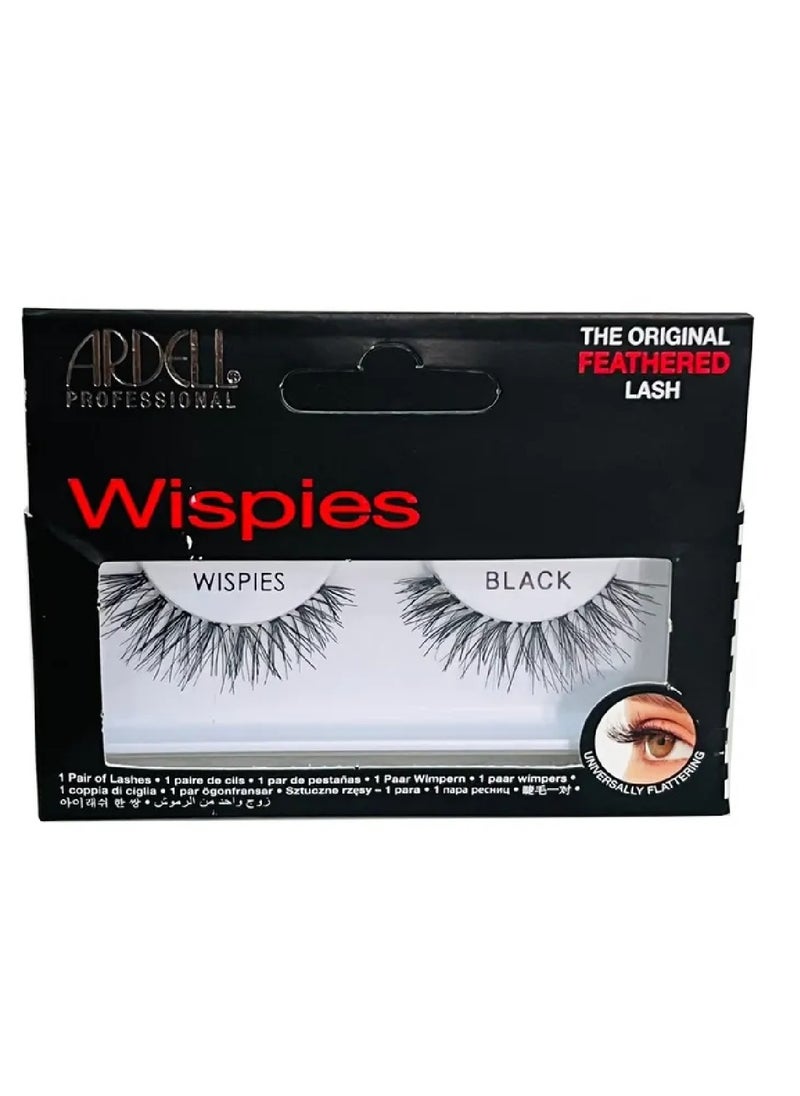 ARDELL Flair and Glamour Natural Eye Lashes For Women Wispies Black 1 Pair  - Image 1
