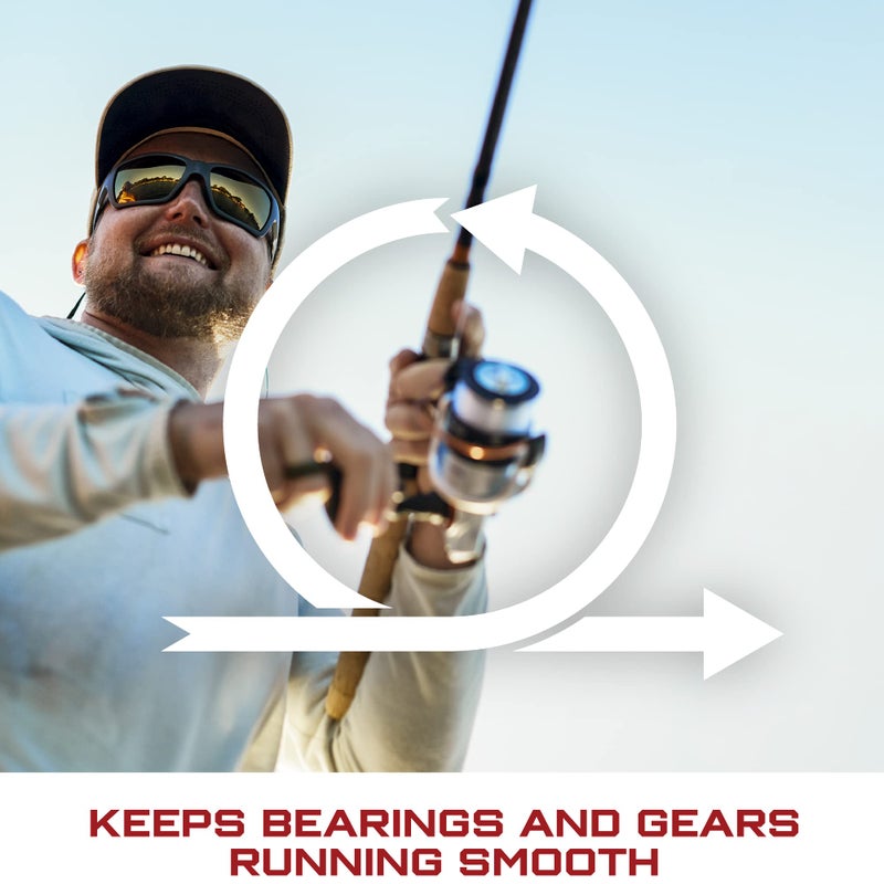 Quantum Hot Sauce Fishing Reel Grease, Smooth and Long-Lasting Full Synthetic Lubrication, Prevents Corrosion and Breakdown, Made with Low-Friction Polymers to Enhance Performance (.4 oz), Red - Image 2