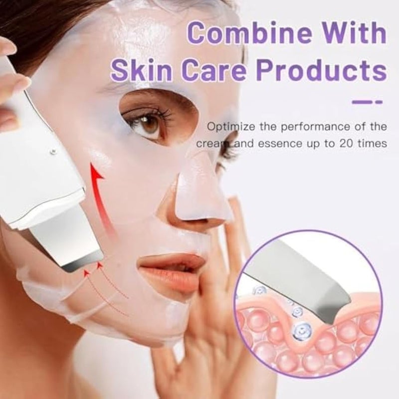 Ultrasonic Facial Cleansing Device, Blackhead Remover, Pore Cleaner, Lifting and Moisturizing, Safe for Sensitive Skin - Image 5