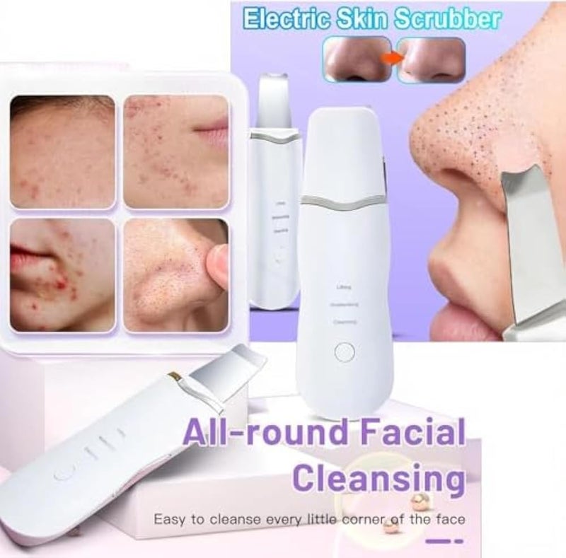 Ultrasonic Facial Cleansing Device, Blackhead Remover, Pore Cleaner, Lifting and Moisturizing, Safe for Sensitive Skin - Image 4